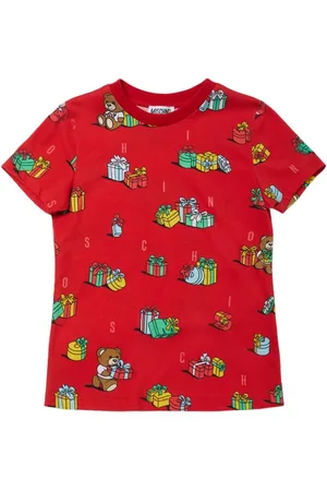 Moschino Camiseta De Jersey De Algodón Estampada