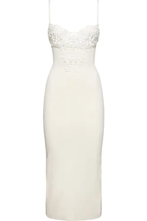 GALVAN Vestido Midi Semitransparente