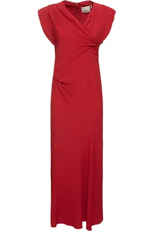 Isabel Marant Vestido Midi De Acetato Y Seda