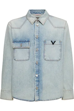 VALENTINO Camisa De Denim De Algodón