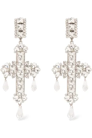 Alessandra Rich Pendientes De Cristal