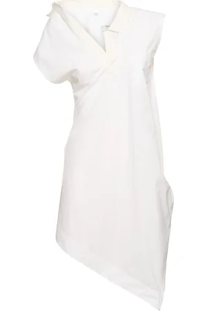 SACAI Vestido Corto De Popelina De Algodón