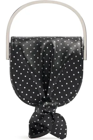 Aquazzura Bolso De Mano Micro Bow Tie De Piel