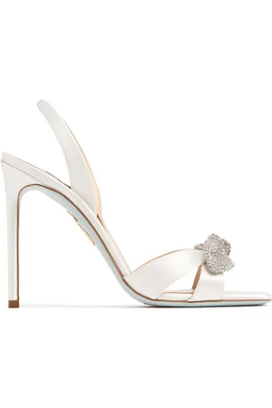 Aquazzura Sandalias De Satén 105mm