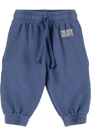 The New Society Pantalones Deportivos De Algodón Con Estampado