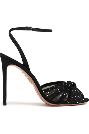 Aquazzura Sandalias De Chifón 105mm