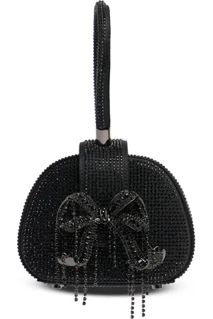 Self-Portrait Bolso De Mano De Satén Con Strass