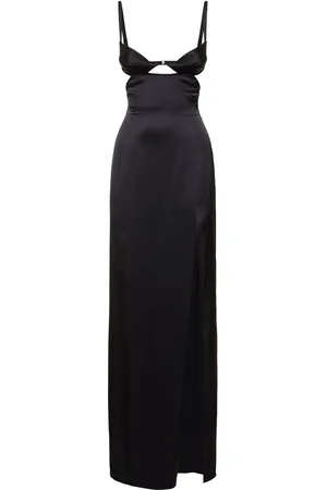 Nensi Dojaka Vestido Largo De Satén