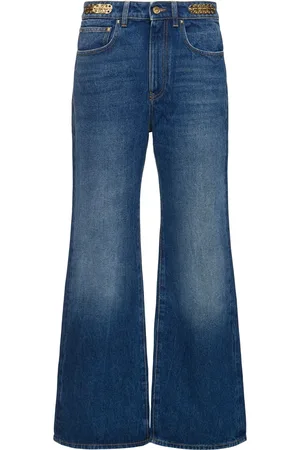 Paco rabanne Jeans Rectos De Denim Con Cadena