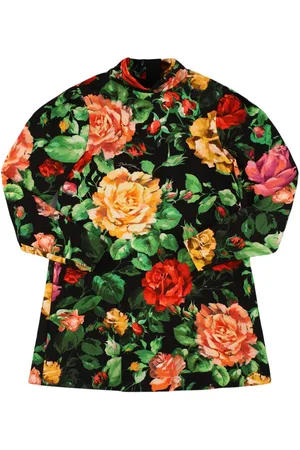 Dolce & Gabbana Vestido De Algodón Con Estampado