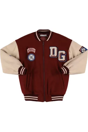 Dolce & Gabbana Chaqueta Bomber De Lana Con Aplique
