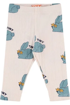 Tiny Cottons Leggings De Punto De Algodón Estampado