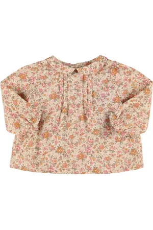 BONPOINT Camisa De Popelina De Algodón Estampada