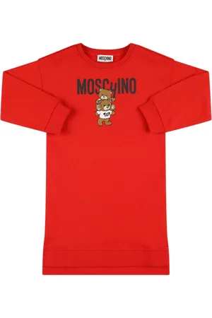 Moschino Vestido De Algodón Con Estampado