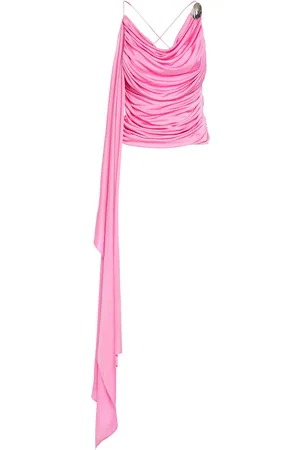 GIUSEPPE DI MORABITO Top De Jersey De Viscosa Drapeado