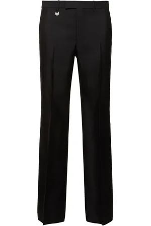 Burberry Pantalones De Lana Y Seda