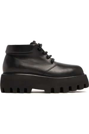Alexander McQueen Zapatos De Piel Con Cordones 70mm