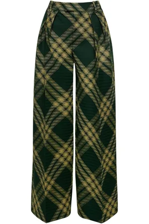 Burberry Pantalones Anchos De Punto
