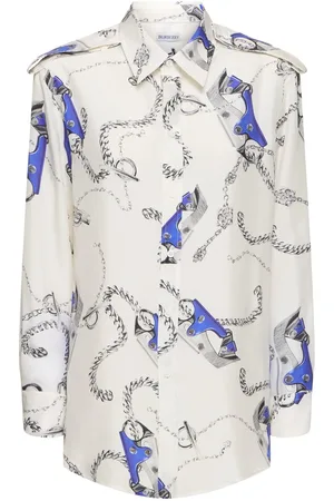Burberry Camisa De Seda Con Lentejuelas