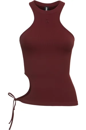 ANDREADAMO Tank Top De Jersey Acanalado