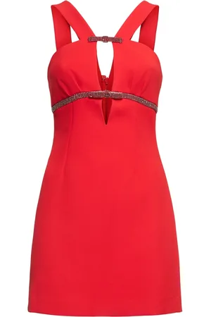 Self-Portrait Vestido Corto De Crepe