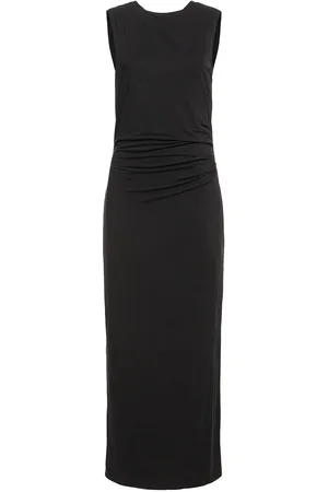 St Agni Vestido Midi De Jersey Drapeado