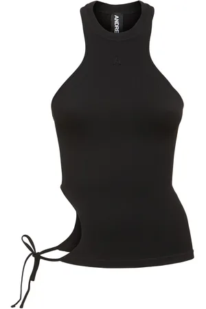 ANDREADAMO Tank Top De Jersey Acanalado