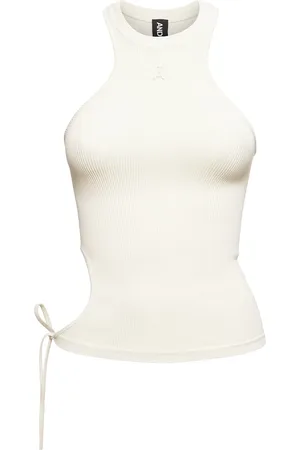 ANDREADAMO Tank Top De Jersey Acanalado