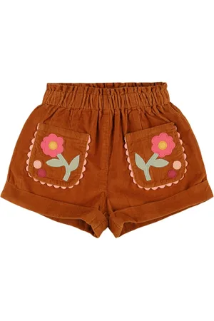 Louise Misha Shorts De Pana De Algodón Bordada