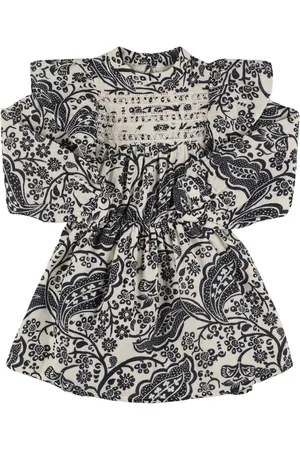 The New Society Vestido De Algodón Estampado Y Bordado