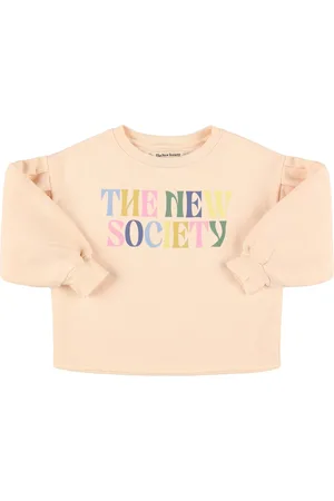 The New Society Sudadera De Algodón Estampada