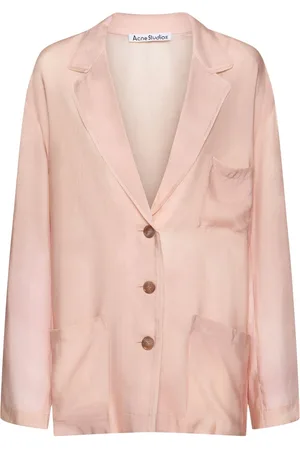 Acne Studios Chaqueta De Pijama De Sarga Cupro