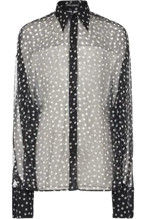 Dolce & Gabbana Camisa De Chifón Con Lunares