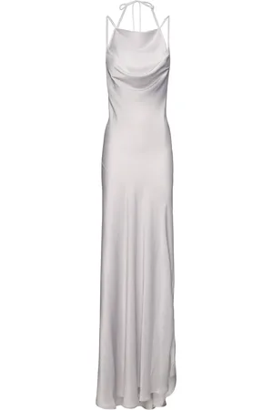Y / PROJECT Vestido Largo De Satén Drapeado