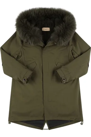 YVES SALOMON Parka De Algodón Con Capucha
