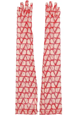 VALENTINO GARAVANI Guantes Largos Toile Iconographe