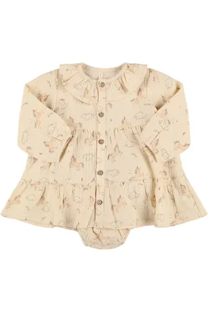 Quincy Mae Vestido De Algodón Orgánico Estampado
