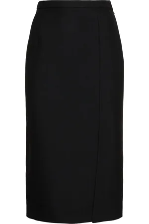 Michael Kors Falda De Gabardina De Lana