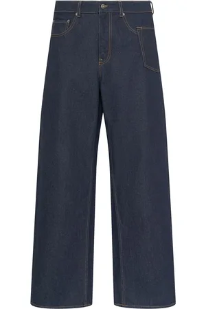 Golden Goose Jeans Anchos De Denim De Algodón