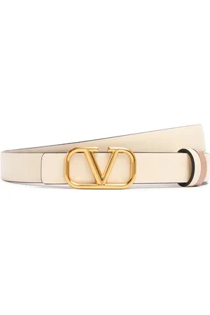 VALENTINO GARAVANI Cinturón Reversible De Piel Con Logo 2cm