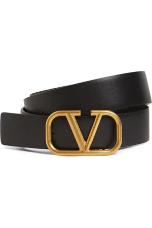 VALENTINO GARAVANI Cinturón De Piel Con Logo 30mm