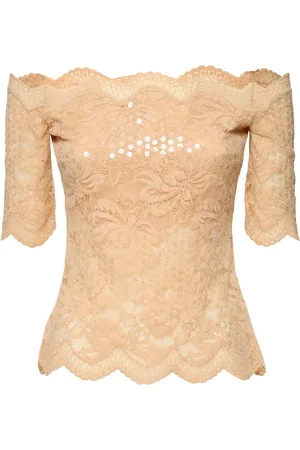 Paco rabanne Top De Encaje Con Lentejuelas
