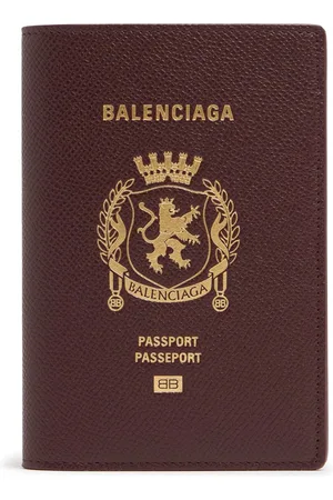 Balenciaga Porta Pasaporte De Piel
