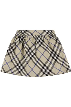 Burberry Falda De Algodón Estampado
