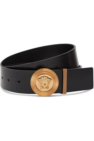 VERSACE Cinturón Medusa De Piel 4cm