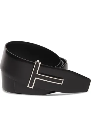 Tom Ford Cinturón Reversible De Piel Con Hebilla T 4cm