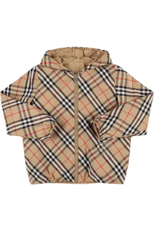 Burberry Chaqueta De Nylon Y Algodón Con Capucha