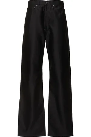 Maison Margiela Jeans Anchos De Algodón Denim