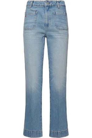 Victoria Beckham Jeans Cropped De Sarga De Denim