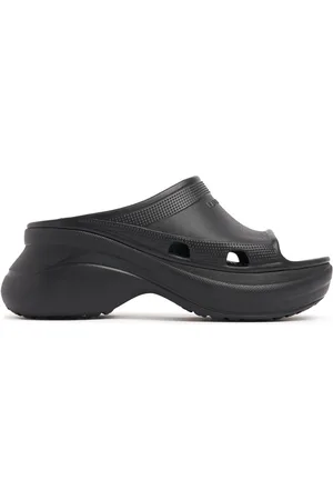 Balenciaga Sandalias Planas De Goma 85mm